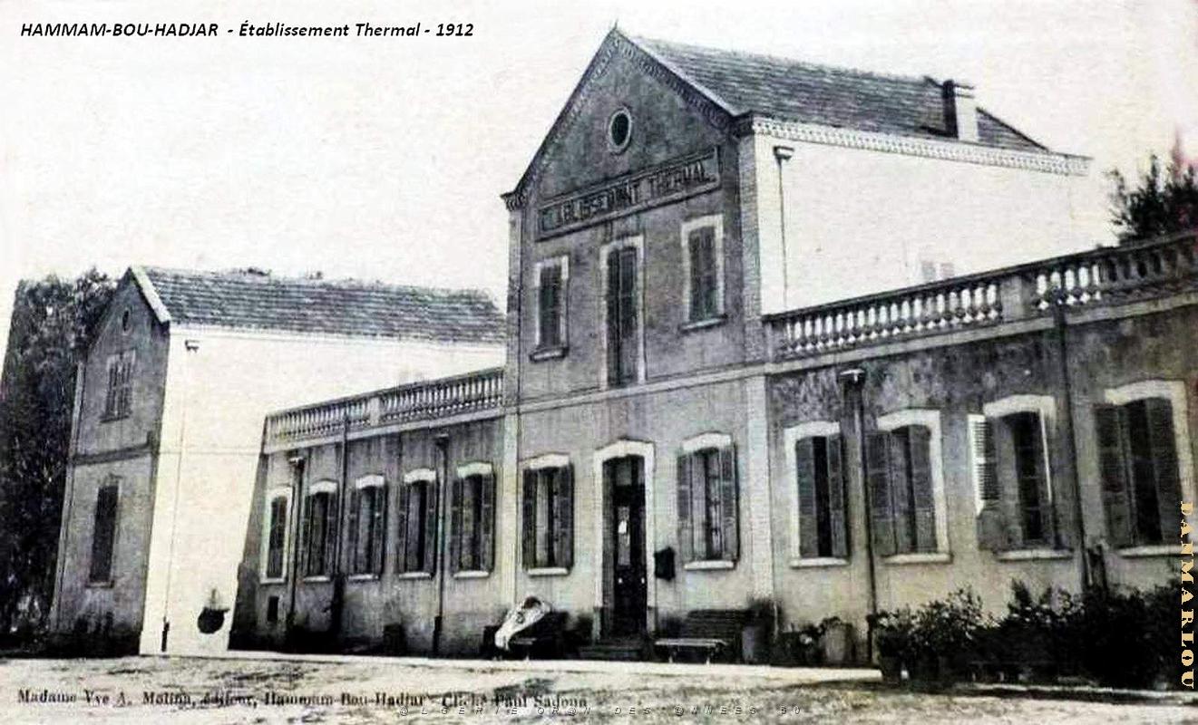 Hammam-Bou-Hadjar  - etablissement Thermal - 1912.jpg